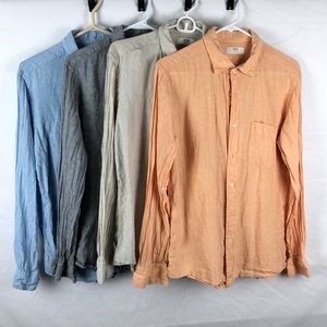 Uniqlo Linen Shirt Lot (4 Shirts) Regular Fit